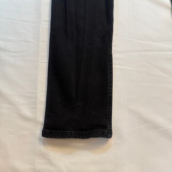 Anthropologie Pilcro High Rise Straight Jeans Black Split Hem Women’s Size 26 - Picture 10 of 16
